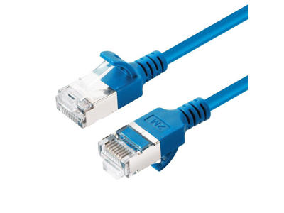 Microconnect V-FTP6A10B-SLIM netværkskabel Blå 10 m Cat6a U/FTP (STP)