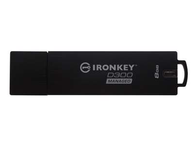 Kingston Technology IronKey 128 GB D300S AES 256 XTS krypteret USB-drev