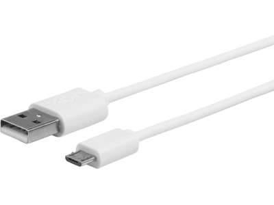 eSTUFF ES603007 USB-kabel USB 2.0 1 m USB A Micro-USB B Hvid