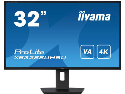 iiyama ProLite XB3288UHSU-B5 computerskærm 80 cm (31.5") 3840 x 2160 pixel 4K Ultra HD LCD Sort