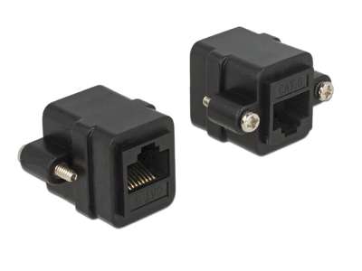 DeLOCK 85124 kabel kønsskifter RJ-45 Sort