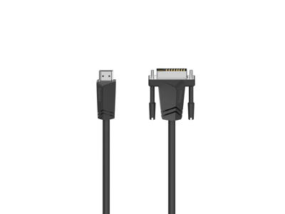 Hama 00205018 videokabel adapter 1,5 m HDMI Type A (Standard) DVI-D Sort