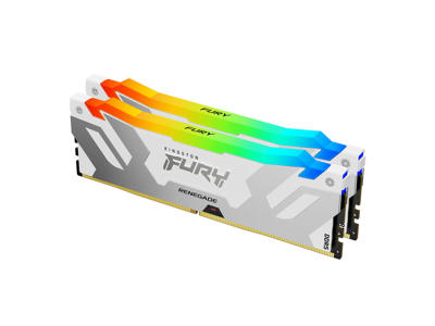 Kingston Technology FURY 32 GB 6800 MT/s DDR5 CL36 DIMM (sæt med 2) Renegade RGB, hvid XMP