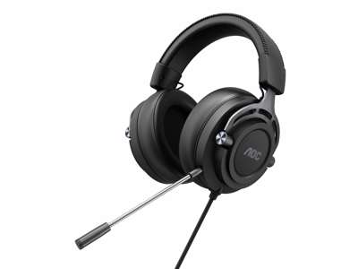 AOC GH200 hovedtelefoner/headset Ledningsført Spil Sort