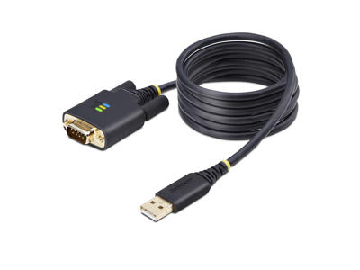 StarTech.com 1P6FFC-USB-SERIAL serielkabel Sort 2 m USB Type-A DB-9