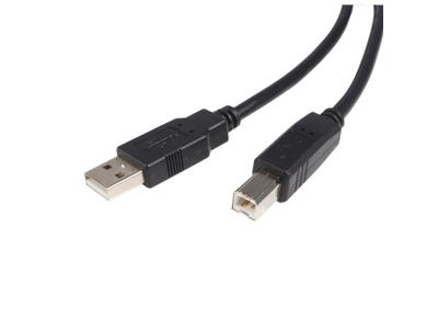 StarTech.com USB2HAB10 USB-kabel USB 2.0 3 m USB A USB B Sort