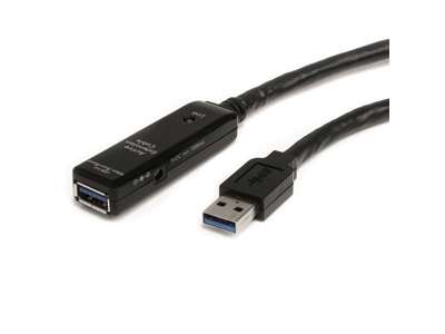 StarTech.com USB3AAEXT3M USB-kabel USB 3.2 Gen 1 (3.1 Gen 1) 3 m USB A Sort