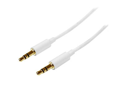 StarTech.com MU1MMMSWH lydkabel 1 m 3.5mm Hvid