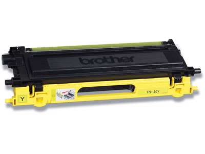 Toner, TN130Y, Yellow-gul, 1.500 sider, Brother 