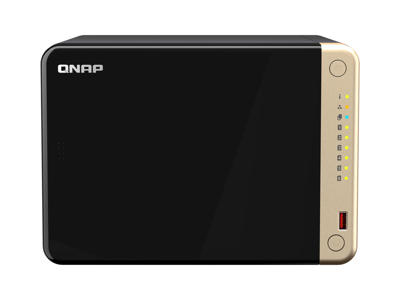 QNAP TS-664 NAS Tower Intel® Celeron® N5095 8 GB 24 TB HDD QNAP QTS Sort, Bronze