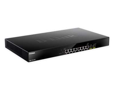 D-Link DMS-1100-10TP netværksswitch Administreret L2 2.5G Ethernet (100/1000/2500) Strøm over Ethernet (PoE) 1U Sort