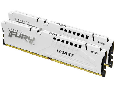 Kingston Technology FURY Beast 64GB 6400MT/s DDR5 CL32 DIMM (Sæt med 2) White XMP