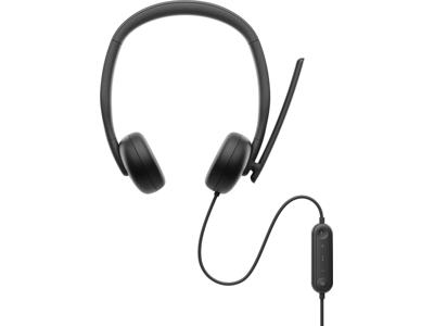 DELL WH3024 Headset Ledningsført Opkald/musik USB Type-C Sort