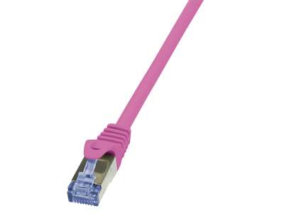 LogiLink 0.25m Cat.6A 10G S/FTP netværkskabel Lyserød 0,25 m Cat6a S/FTP (S-STP)