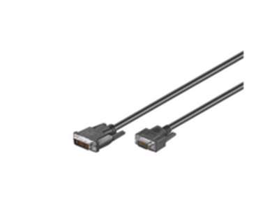 Microconnect 50990 videokabel adapter 2 m DVI-I VGA (D-Sub) Sort