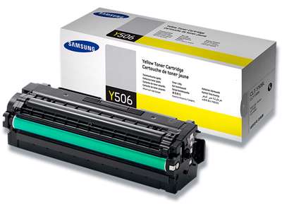 Toner, CLT-Y506L, Yellow-gul, 3.500 sider, Samsung 506L