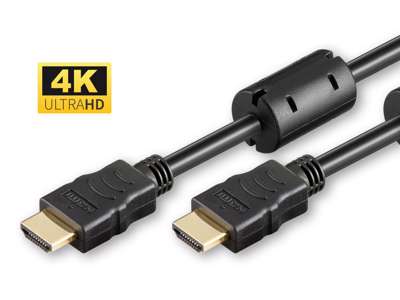 Microconnect HDM19191.5V1.4FC HDMI-kabel 1,5 m HDMI Type A (Standard) Sort