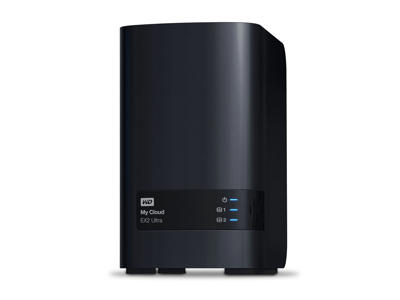 Western Digital My Cloud EX2 Ultra NAS Desktop Marvell Armada 385 Armada 385 1 GB DDR3 32 TB HDD Sort