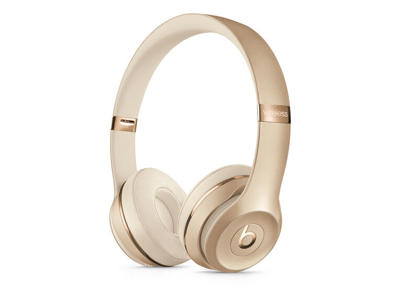 Apple Beats Solo3 Wireless Hovedtelefoner Trådløs Headset Opkald/musik Micro-USB Bluetooth Guld