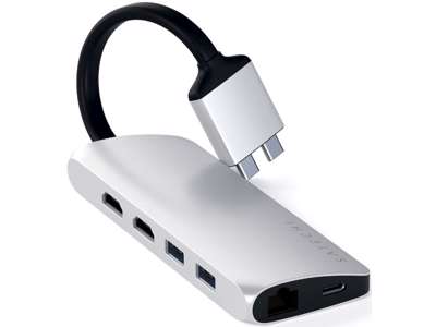 Satechi ST-TCDMMAS dockingstation USB 3.2 Gen 1 (3.1 Gen 1) Type-C Sølv