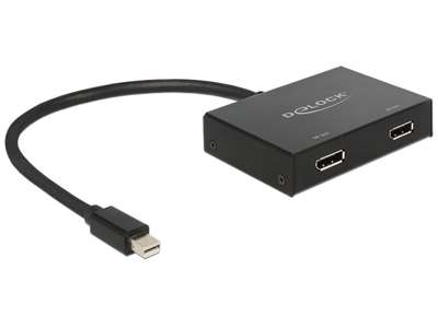 DeLOCK 87695 videokabel adapter 0,3 m Mini DisplayPort 2 x DisplayPort Sort