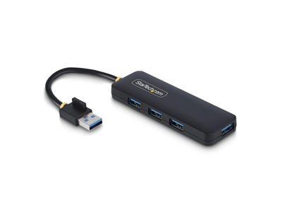 StarTech.com H5A4A-USB-HUB interface hub USB 3.2 Gen 1 (3.1 Gen 1) Type-A 5000 Mbit/s Sort