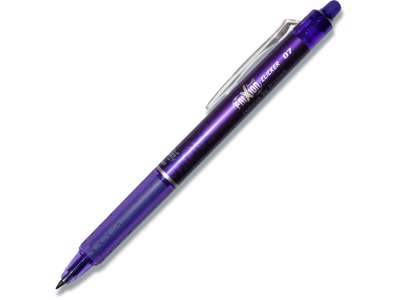 Rollerball gelpen, 0.7 mm, 0.35 mm, Violet, Pilot FriXion Clicker Medium BLRT-FR7-V