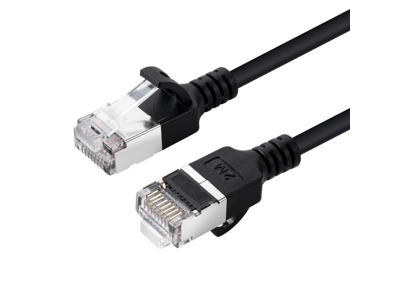 Microconnect V-FTP6A005S-SLIM netværkskabel Sort 0,5 m Cat6a U/FTP (STP)