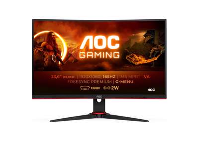 AOC G2 C24G2AE/BK computerskærm 59,9 cm (23.6") 1920 x 1080 pixel Fuld HD LED Sort, Rød