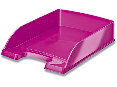 Brevbakke, Metallic pink, A4, Udvendig: B 25.5 x H 7 x D 35.7 cm, Leitz Plus WOW 