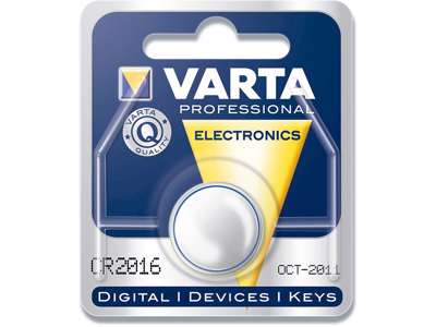 Batteri, CR2016, 3 V, 1 stk, Varta Electronic