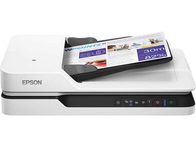 Epson WorkForce DS-1660W Flatbed skanner 1200 x 1200 dpi A4 Sort, Hvid