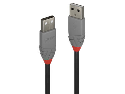 Lindy 36690 USB-kabel USB 2.0 0,2 m USB A Sort