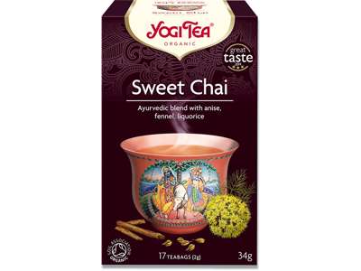 Brev-the, Sweet Chai, 17 breve æsken, 6 æsker, Yogi Tea 