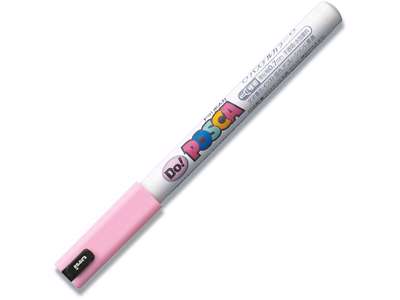 Paint marker, 0.7 mm, Pastel pink, Ultra-fin spids, uni Posca PC-1MR