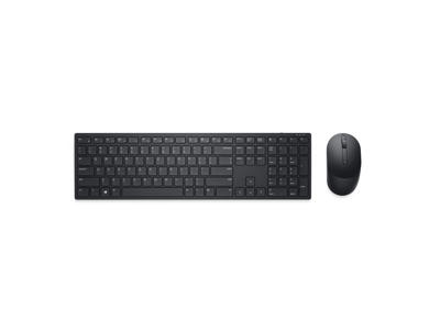 DELL KM5221W tastatur Mus inkluderet Kontor RF trådløst QWERTY Nordisk Sort