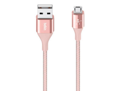 Belkin DuraTek USB-kabel USB 2.0 1,2 m USB A Micro-USB B Guld, Lyserød