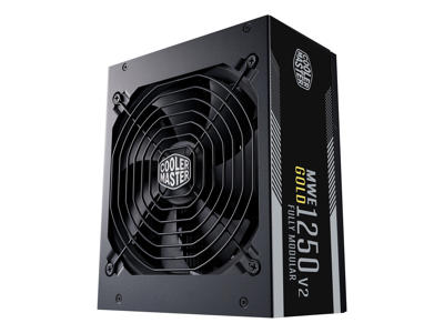 Cooler Master MWE Gold 1250 - V2 Full Modular enhed til strømforsyning 1250 W 24-pin ATX ATX Sort