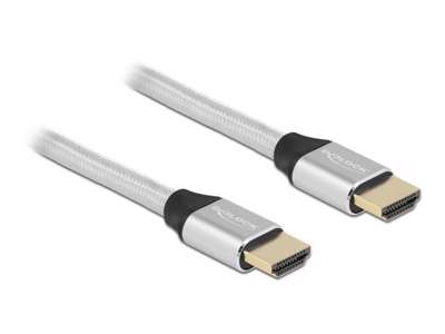 DeLOCK 85366 HDMI-kabel 1 m HDMI Type A (Standard) Sølv