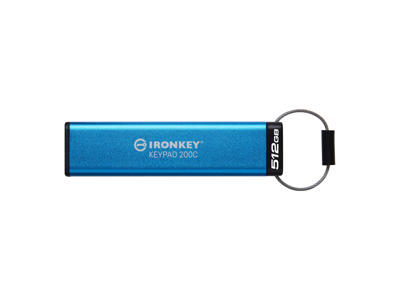 Kingston Technology IronKey 512 GB USB-C Keypad 200C, FIPS 140-3, niv. 3 (afventer) AES-256