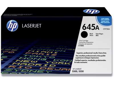 Toner, 645A, Black-sort, 13.000 sider, HP C9730A