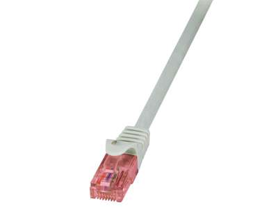 LogiLink RJ45/RJ45, 30 m netværkskabel Grå Cat6 U/UTP (UTP)