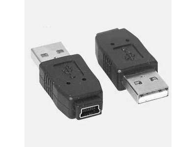 DeLOCK Gender Changer mini USB-B 5-pin USB-A Sort