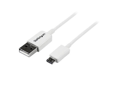 StarTech.com 0.5m USB 2.0 A/Micro-B m/m USB-kabel 0,5 m USB A Micro-USB B Hvid