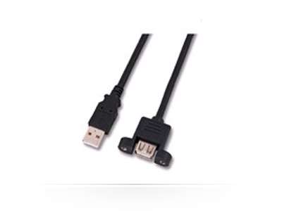 Microconnect USBAAF1PANEL2 USB-kabel USB 2.0 1,8 m USB A Sort