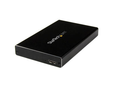 StarTech.com UNI251BMU33 drevkabinet HDD/SSD kabinet Sort 2.5"