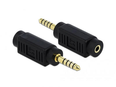 DeLOCK 65994 kabel kønsskifter 4.4 mm 5 pin 3.5 mm 3 pin Sort