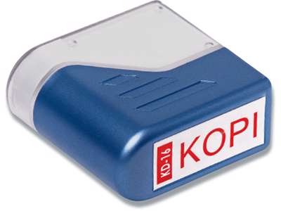 Stempel, ''Kopi'', Rød, Fast farvepude, Deskmate 