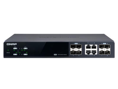 QNAP QSW-M804-4C netværksswitch Administreret 10G Ethernet (100/1000/10000) Sort