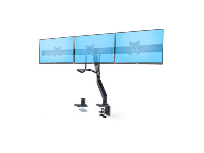 StarTech.com 3M1A3SG-MONITOR-ARM skærmbeslag og -stativer 68,6 cm (27") Skrivebord Sort, Sølv